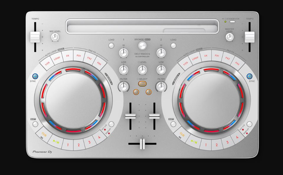 Pioneer DDJ WEGO4-K Compact DJ Pultas WeDJ programinė įranga djay