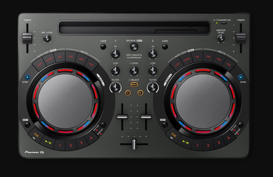 DJ機材 Pioneer DJ DDJ-WEGO4 Pioneer DDJ WEGO4-K Compact DJ Pultas WeDJ programinė įranga djay