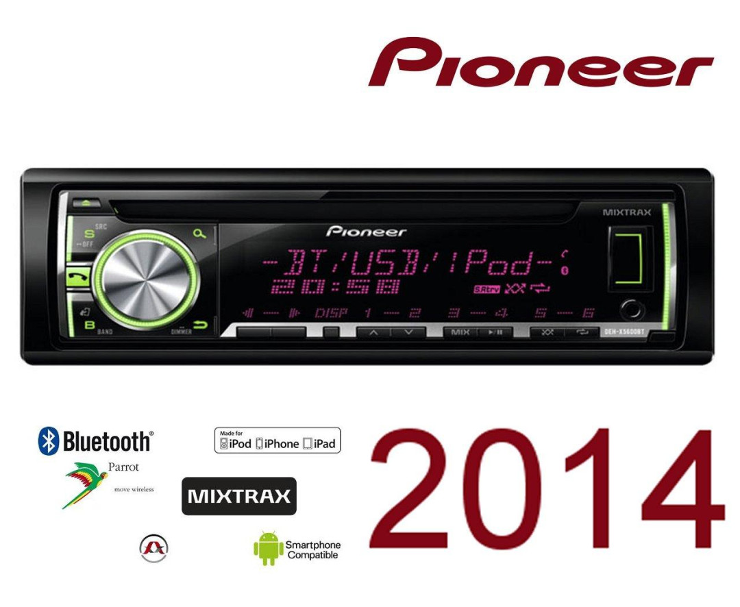Auto magnetola Pioneer DEH-X5600BT 200W CD USB su Bluetooth