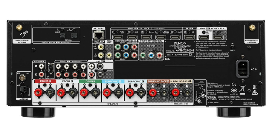 【よっし様】DENON AVR-X2700H 8K/4K120　使用頻度少なめ Denon AVR-X2700H 7.2 kanalų 8K namų kino stiprintuvas | Visada