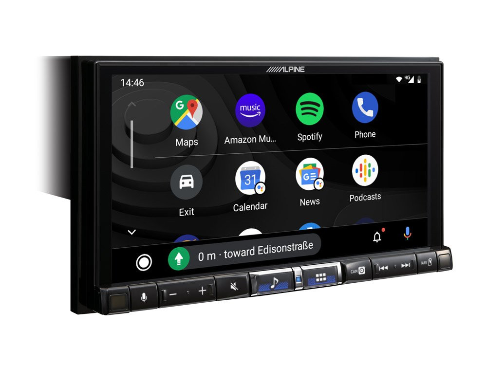 Alpine iLX-705DM 2DIN automobilinė multimedija 7″ HD ekranu, Apple