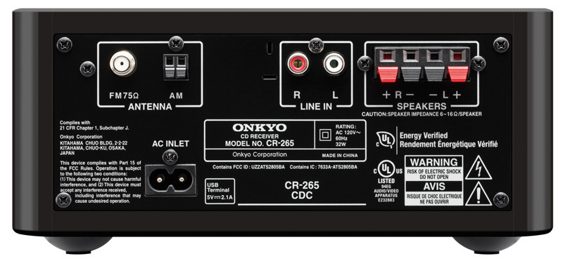 Onkyo CS-265 stereo garso sistema su kolonėlėm USB CD grotuvu