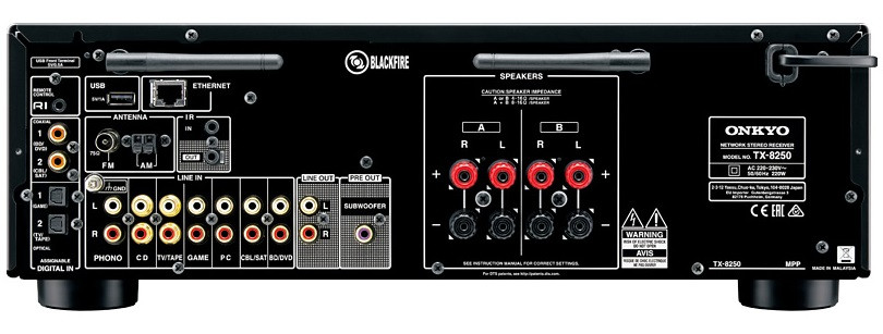Onkyo TX-8250 stereo 2.1 stiprintuvas resyveris 2x180 tinklo
