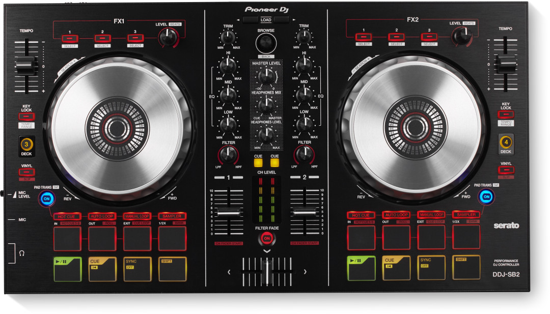 Pioneer DDJ-SB2 コントローラー PCDJターンテーブル PIONEER DDJ-SB2 DJ valdiklis