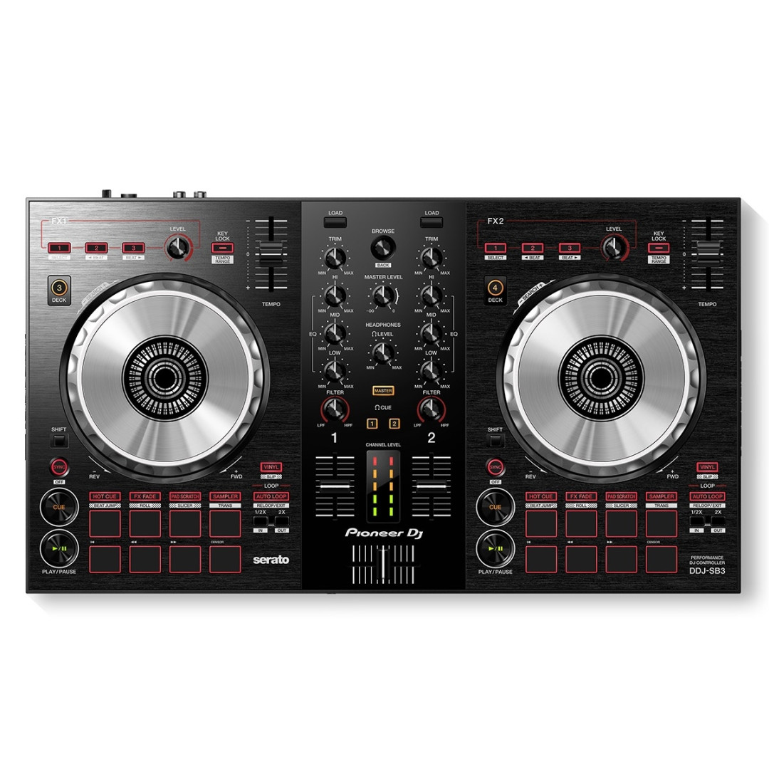Pioneer DDJ-SB3 serato コントローラー Pioneer DDJ-SB3 DJ Pultas 16 x Performance Pads audio interfeisas