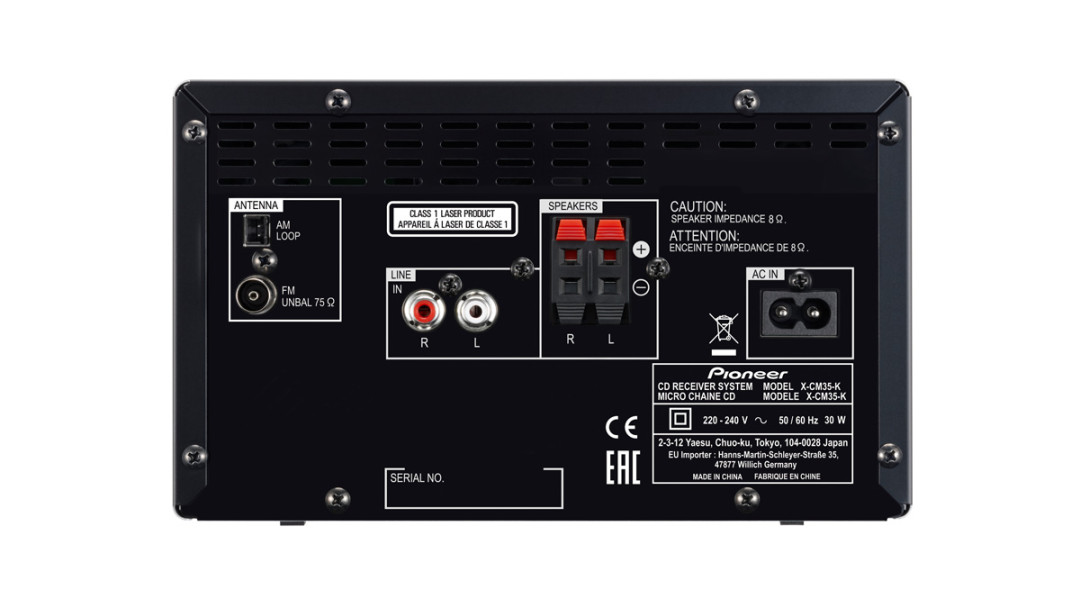 Pioneer X-CM35, HiFi garso sistema , Bluetooth
