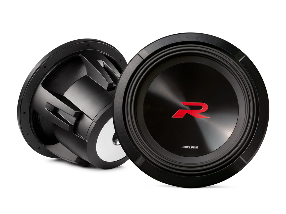 Alpine R-W10D2/D4 žemų dažnių garsiakalbis RMS galia 750W galia