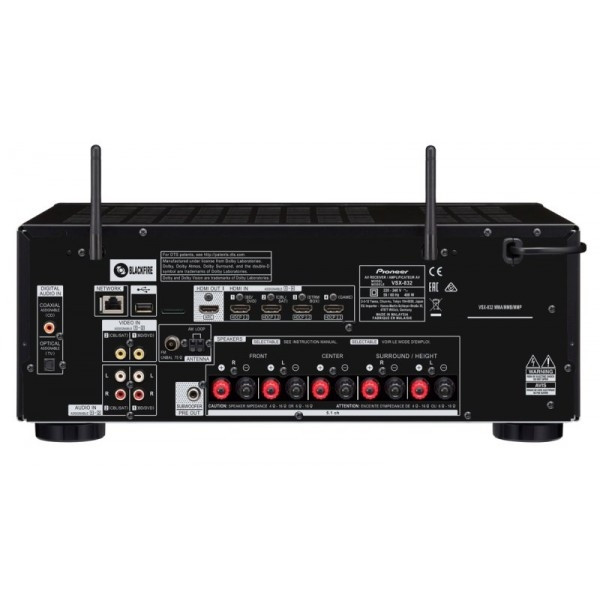 Pioneer VSX-832 5.1 namų kino stiptintuvas resyveris 5x165W Dolby