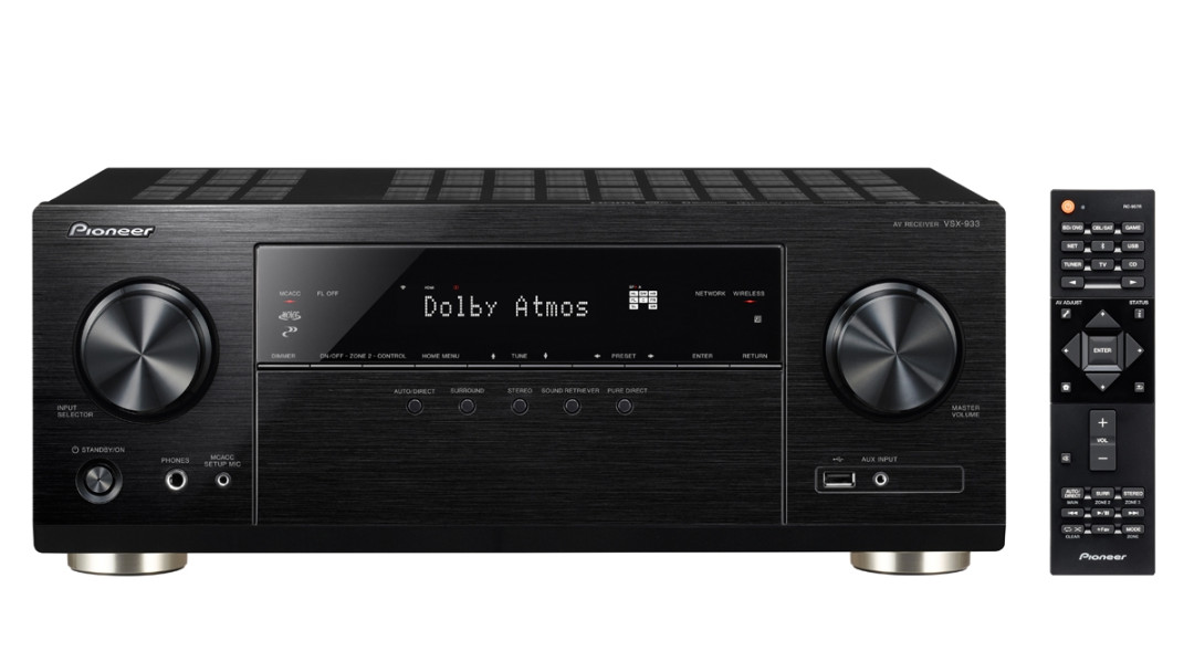Pioneer AVレシーバ VSX-832 Pioneer VSX-933 7.2-Kanalų resyveris su 7x165W full-range
