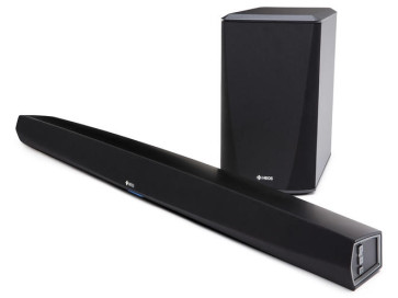 Denon HEOS HOMECINEMA HS2 "SOUNDBAR“ tipo garso sistema skirta TV su beviele žemų dažnių kolonėle Dolby Digital, Dolby Digital Plus ir DTS suderinamumas 4K UHD Video suderinamumas | Nemokamas Pristatymas