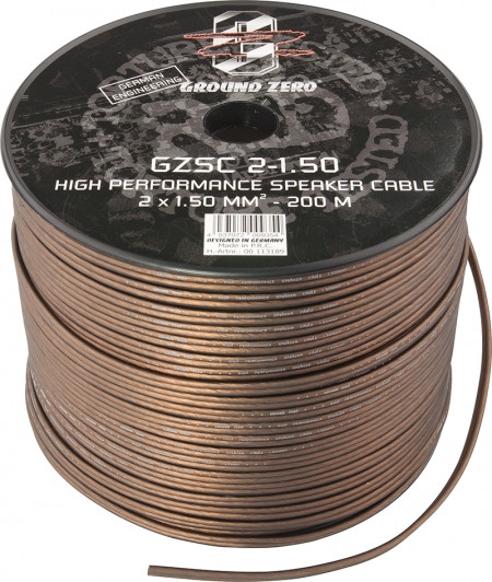 Ground Zero GZSC 2-1.50 Kolonėlių pajungimo laidas 2 x1.50 mm²  Kaina už 1 m