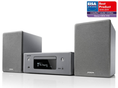 Denon CEOL N10 Tinklinė CD muzikinė sistema CD grotuvas (WMA ar MP3), AM/FM tuneris ir USB jungtis Bluetooth, Wi-Fi, AirPlay 2, ir HEOS | Nemokamas Pristatymas