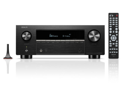 Denon AVC-X3900H AV stiprintuvas su nuotolinio valdymo pulteliu ir kalibravimo mikrofonu
