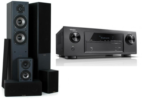 Namų kino komplektas Denon ARV-X520Bt   su  kolonėlėm Proson Event  6/41/42