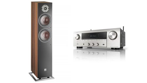Komplektas Dali OBERON 7 grindinė garso kolonėlė + Denon DRA-900H tinklinis stereo stiprintuvas | Nemokamas Pristatymas