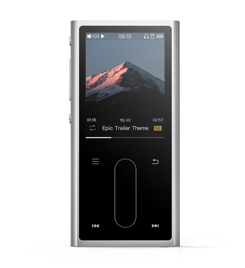 FiiO M3K Grotuvas krovimosi laikas <2.5 val (DC5V/2A krovikliu) baterijos veikimo laikas >24 val  baterija 1100mAh procesorius Ingenic X1000E | Nemokamas Pristatymas