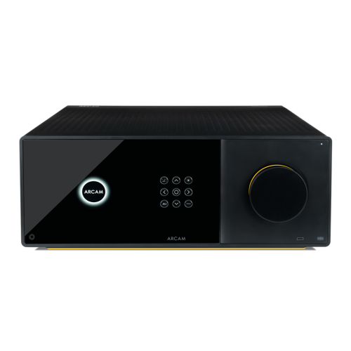 ARCAM AVP45 namų kino AV procesorius iš priekinio viršutinio kampo