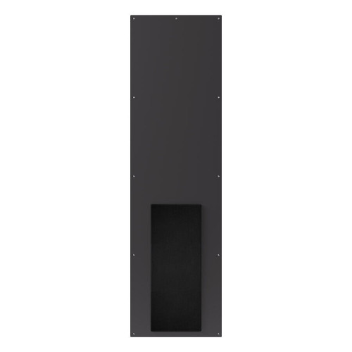 Sonus faber Arena S10, juoda į sieną montuojama pasyvi žemų dažnių garso kolonėlė, 250 W, vaizdas iš priekio.