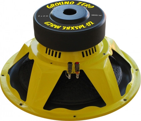 Žemų dažnių garsiakalbis Ground Zero GZRW 38XSPL-D2 38 cm / 15 - 2 x 2 Ohm - 1800 W SPL