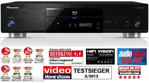 Pioneer BDP-LX55 Blu-Ray 3D grotuvas su tinklinio grotuvo funkcijomis SACD USB iPhone iPad Android DivX