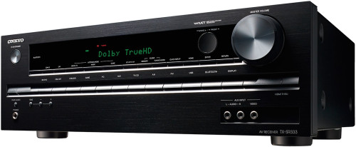 Namų kino stiprintuvas ONKYO TX-SR333 5.1 resyveris  5x120W TrueHD USB integruotas Bluetooth® nemokamas pristatymas