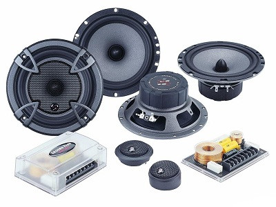Ground Zero Titanium GZTC 2165T 16,5 cm komponentiniai 2 juostų garsiakalbiai 220W