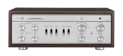 LUXMAN CL-38uC – tai aukščiausios klasės lempinis kontrolinis stiprintuvas, Galia: 35 W (su 230 V maitinimu). Galia: 2 × 10 W RMS (6 Ω) | Nemokamas Pristatymas