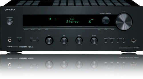 Stereo stiprintuvas ONKYO TX-8050 2.1 resyveris 2x160W tinklo grotuvas