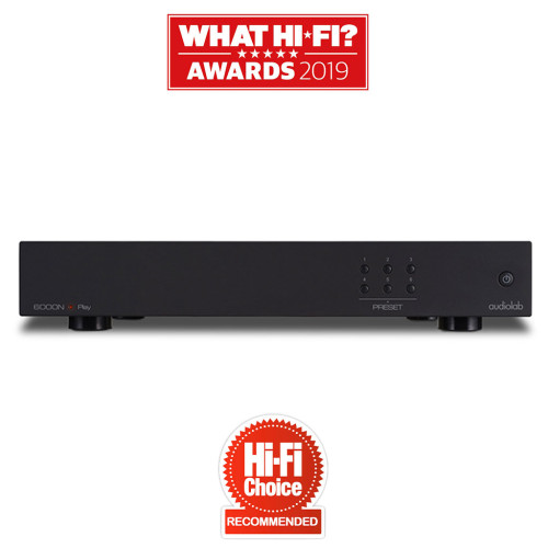 Audiolab 6000N Play belaidis tinklo grotuvas su DTS Play-Fi technologija Analoginiai (2 x RCA) ir skaitmeniniai optinis (TOSLINK) bei koaksialinis išėjimai. Spotify, Deezer ir Tidal servisai. DLNA / UPnP standarto palaikymas, leidžiantis groti muzikos fai