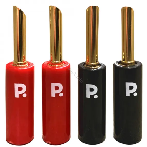 Proson Arctic Banananiniai antgaliai – 4 vnt. rinkinys. Aukštos kokybės BFA tipo banana jungtys, skirtos užtikrinti tvirtą ir patikimą garso sistemos jungtį | AudioVideo.lt
