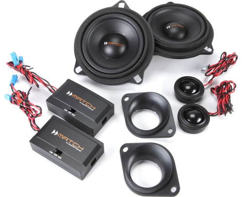 MATCH UP C42BMW-FRT.1 komponentiniai automobiliniai garsiakalbiai galia: 120W 90dB skirti BMW 1, 3, 5, X1, X3, X5, X6 | Nemokamas Pristatymas