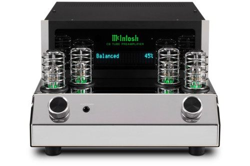 McIntosh C8 – aukštos klasės 2 kanalų lempinis pradinis stiprintuvas. 5 analoginiai įėjimai (1 balansinis, 2 nebalsansiniai, 2 foniniai).  Dažnių juosta: +0, -0,5 dB nuo 10 Hz iki 100 000 Hz. | Nemokamas Pristatymas