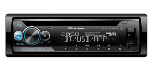 Pioneer DEH-S510BT automagnetola su CD grotuvu 1-DIN Bleutooth sąsaja su iPhone ir Android įranga USB ir Spotify | Nemokamas Pristatymas