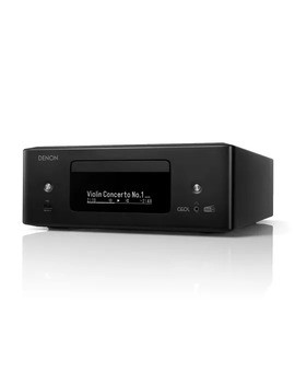 Denon RCDN-12 DAB viskas viename stereo D-klasės stiprintuvas, Galingumas:  2 x 60 W (8 omų), Dažnio atsakas:  50 Hz – 20 kHz Jautrumas:  88 dB | Nemokamas pristatymas