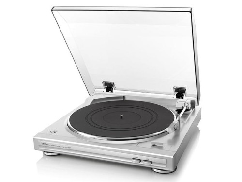 DENON DP-29F Analoginis vinilinių plokštelių grotuvas patefonas pilnai automatinis su galvute nemokamas pristatymas tik sidabrinė spalva