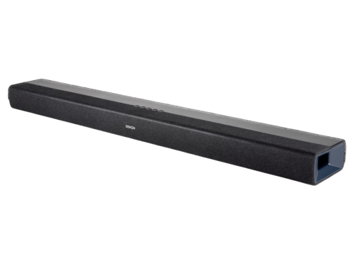 Denon DHT-S218 –  kompaktiškas 2.1 kanalo garso juostos įrenginys su integruotais žemadažniais garsiakalbiais ir Dolby Atmos palaikymu. Galia: 120 W maksimali išėjimo galia. | Nemokamas pristatymas