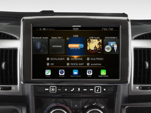 Alpine Style I902D-DU 9” multimedijos sistema su Apple CarPlay ir Android Auto, skirta Fiat Ducato 3, Citroën Jumper 2 ir Peugeot Boxer 2 | NEmokamas Pristatymas