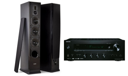 Ypatingai  gero garso stereo komplektas stiprintuvas ONKYO TX-8150   2x190W su kolėlėm Dynavoice DF-6 