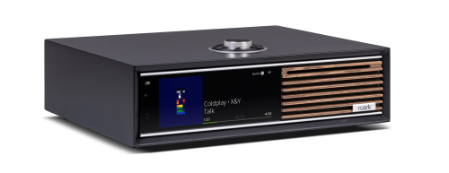 Ruark R710 Charcoal Hi-Fi muzikos sistema su riešutmedžio priekine dalimi