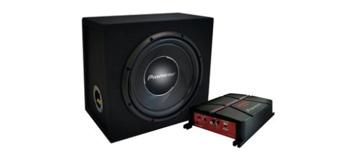 Pioneer GXT-3730B Rinkinys Žemų dažnių automobilinis garsiakalbis su korpusu TS-A30S4  + 2-jų kanalų Automobilinis stiprintuvas GM-A3702 | Nemokamas Pristatymas
