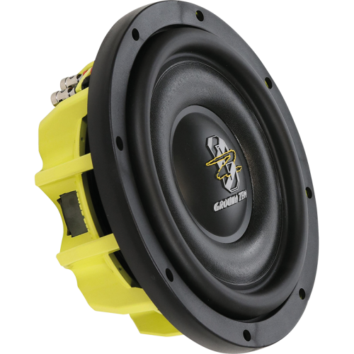 Ground Zero GZHW 10SPL-D2 FLAT plonas automobilinis subwooferis kampu