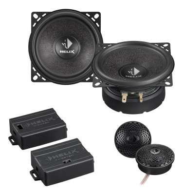 Helix S 42C automobilinė komponentinė garso sistema Galia (RMS / maks.): 70 W / 140 W, Dažnių diapazonas: 75Hz – 25 000Hz, Jautrumas (1 W / 1 m): 89 dB | Nemokamas Pristatymas