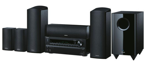 Namų kino komplektas stiprintuvas su kolonelėm ir žemo dažnio garsiakalbiu ONKYO HT-S3705 5.1 resyveris  5x100W USB nemokamas pristatymas