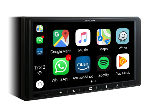 Alpine iLX-W650BT 7 colių (17,78 cm) automobilinė multimedija-automagnetola AM / FM radijas, galia 4 x 16 W RMS, 9- kanalų parametrinis EQ | Nemokamas Pristatymas