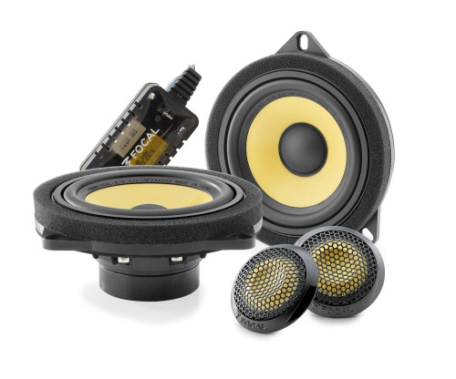 Focal IS BMW 100KL – aukščiausios klasės 2-jų dalių komponentinis garso sistemos komplektas, sukurtas specialiai BMW ir MINI automobiliams. Woofer + tweeter | Nemokamas Pristatymas
