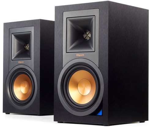 Klipsch R-15PM aktyvios Bluetooth lentyninės garso kolonėlės su Optiniu TV įėjimu ir USB-DAC ir vidiniu stiprintuvu 2x50W kaina už komplektą 2 vnt. | nemokamas pristatymas