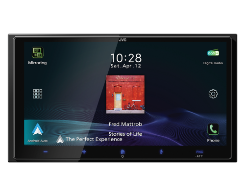 JVC KW-M795DBW - automobilinė multimedija - Ekrano sąsaja su Apple CarPlay ir DAB+