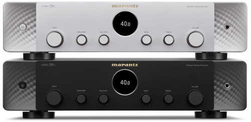Marantz STEREO 70s Stereo garso stiprintuvas viskas viename su tinklo grotuvu HDMI ARC ir programėle telefonui 2 x 150W, integruotos "Dolby Atmos", DTS:X ir "8K Ultra HD" bei HEOS transliacijos, Spotify Connect", "Amazon Music HD", "Airplay", "Bluetooth",