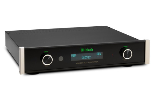 ​McIntosh MDA200 –  aukštos klasės skaitmeninis-į-analoginį keitiklis (DAC). Skaitmeniniai įėjimai: 2 koaksialiniai, 2 optiniai, 1 USB, 1 MCT, 1 HDMI ARC.  Aukštos raiškos atkūrimas: DSD512, DXD 384kHz | Nemokamas Pristatymas