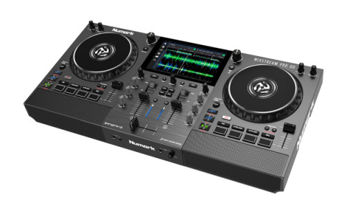 Numark Mixstream Pro Go 2-ių kanalų Viskas viename DJ valdiklis su liečiamu 7'' colių ekranu | Nemokamas pristatymas